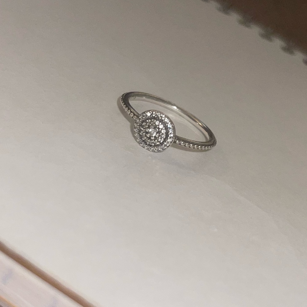 Pandora Elegant Sparkle Ring Size 54 (US 7). Gently used.